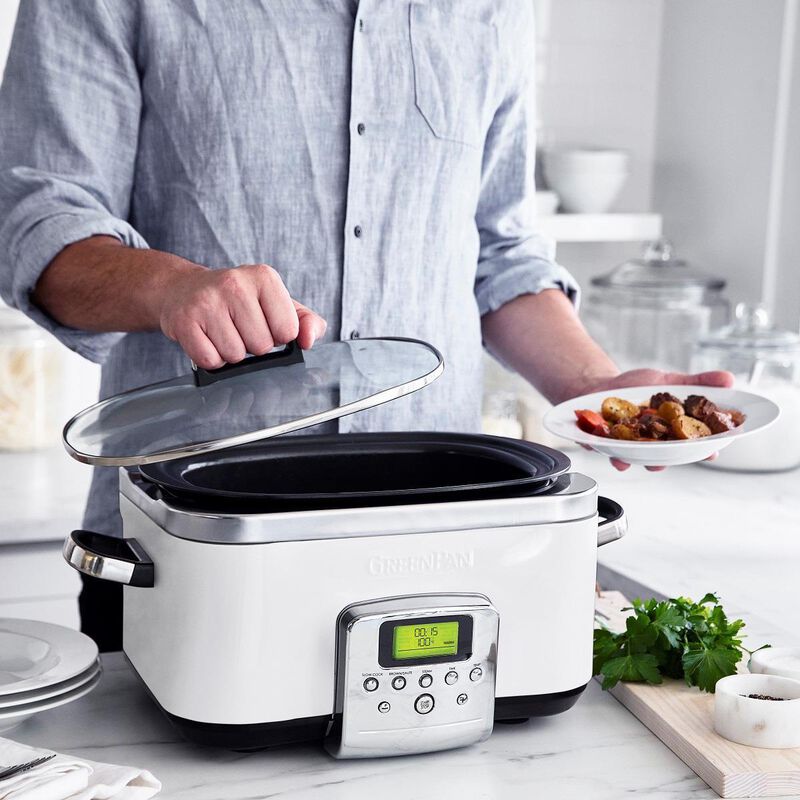 GreenPan Slow Cooker 6L - Cloud Cream image number 2